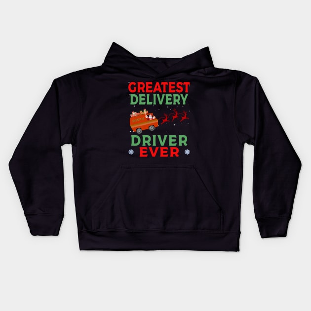 Greatest Delivery Driver Ever Kids Hoodie by Blended Designs